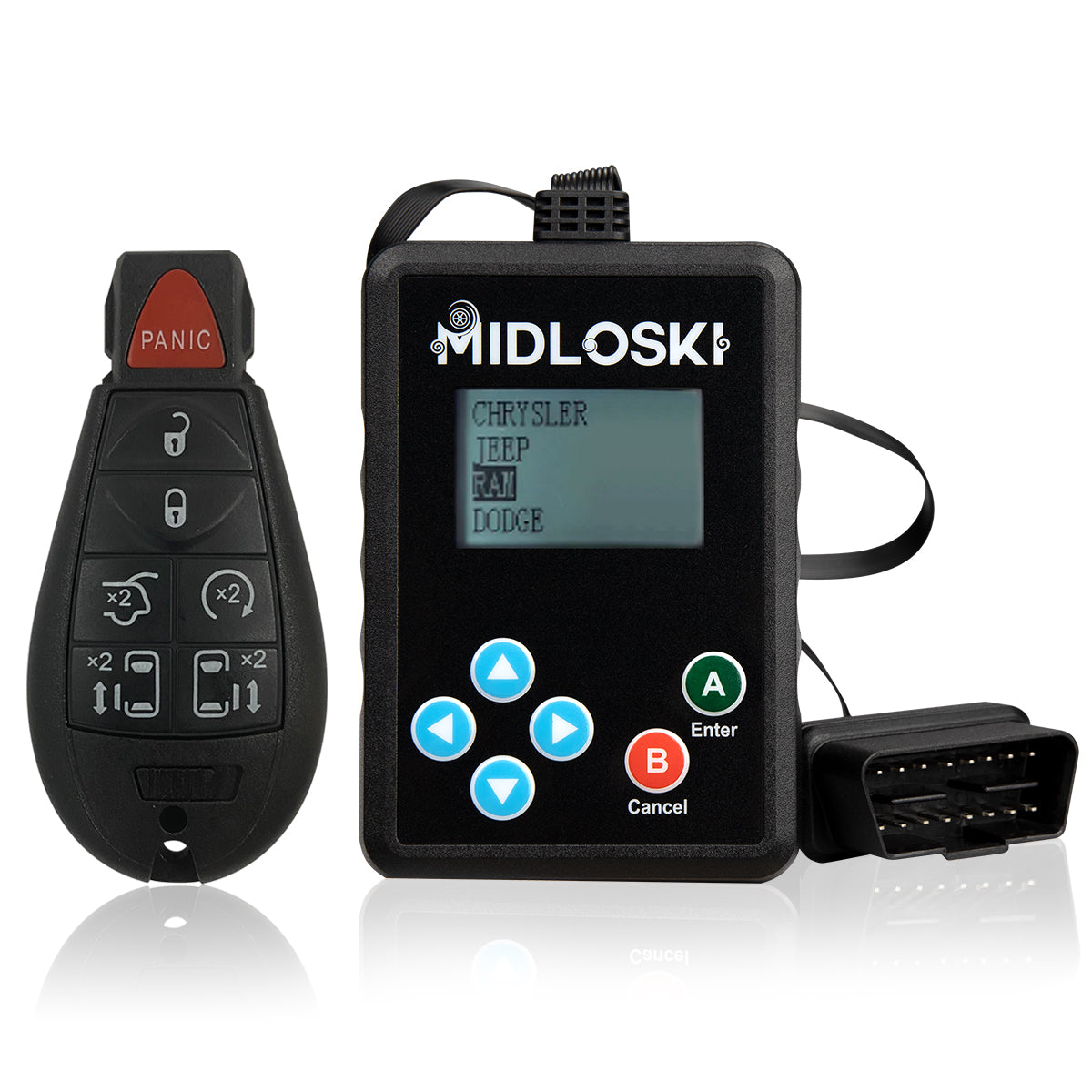 Midloski New Programmer & Key Fob For Select Chrysler Dodge VW