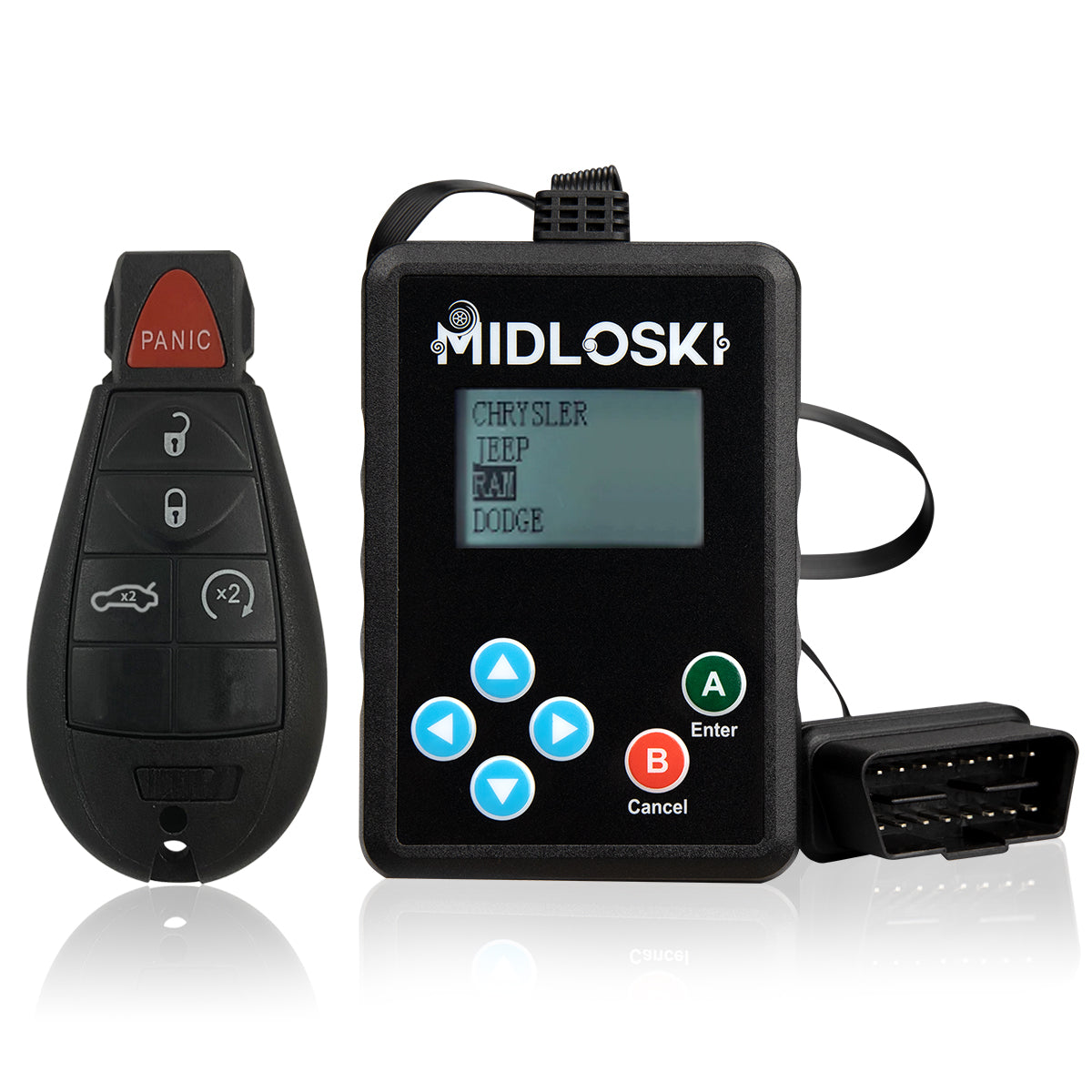 Midloski New Programmer & Key Fob For Select Chrysler Dodge Jeep